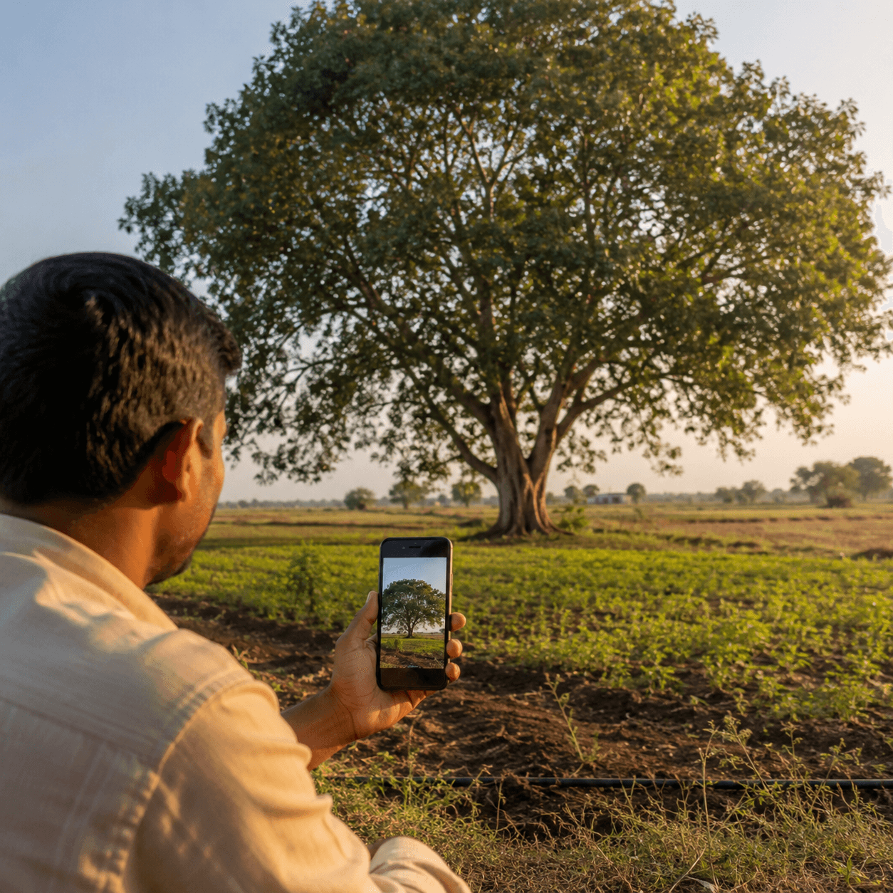Monthly photo update of a growing tree